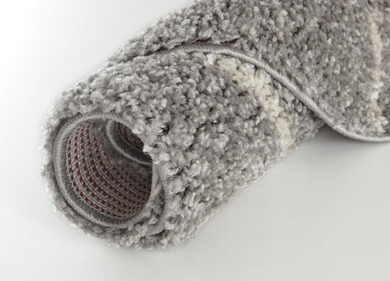 Moroccan Grey Shaggy Rug | 810