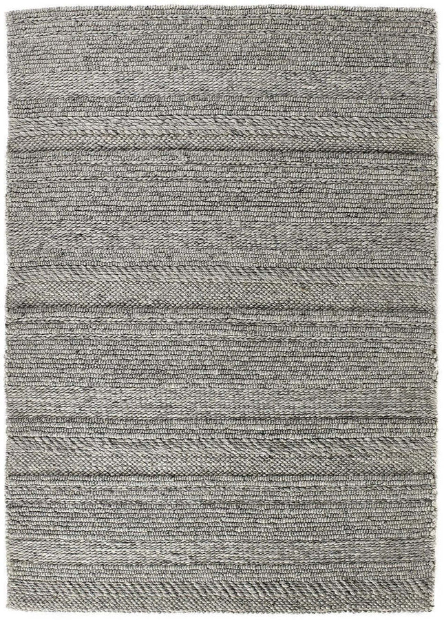 Chunky Natural/Grey Knitted Rug