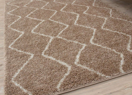 Moroccan Beige Shaggy Rug | 820