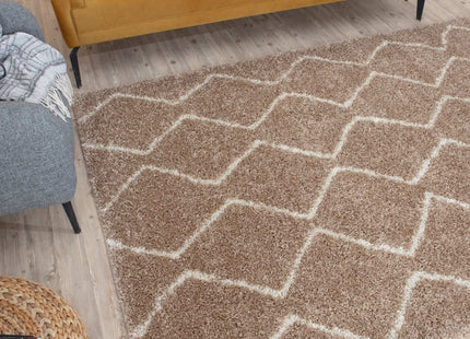 Moroccan Beige Shaggy Rug | 820