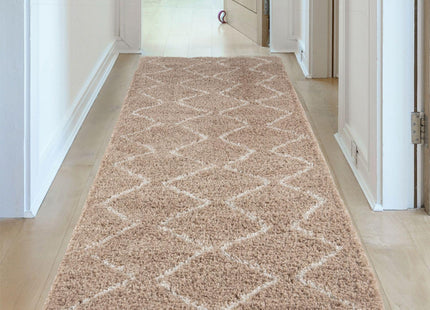 Moroccan Beige Shaggy Rug | 820