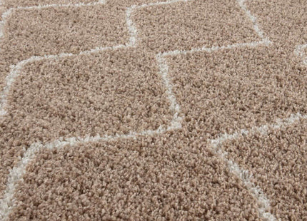 Moroccan Beige Shaggy Rug | 820