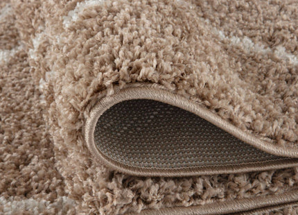 Moroccan Beige Shaggy Rug | 820