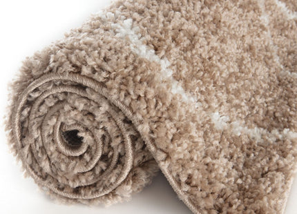 Moroccan Beige Shaggy Rug | 820