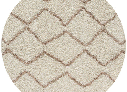 Moroccan Ivory Beige Shaggy Rug | 830