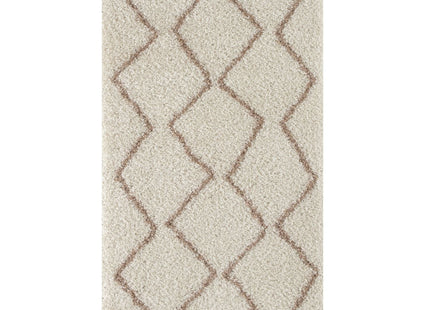 Moroccan Ivory Beige Shaggy Rug | 830