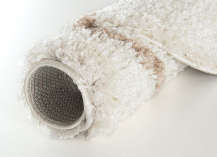 Moroccan Ivory Beige Shaggy Rug | 830