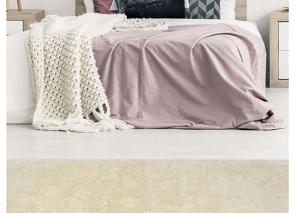 Soft Washable Ivory Shaggy Rug | SA-01