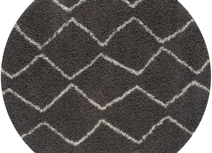 Moroccan Dark Grey Shaggy Rug | 840