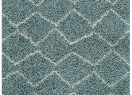 Moroccan Duck Egg Blue Shaggy Rug | 850