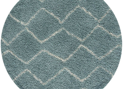 Moroccan Duck Egg Blue Shaggy Rug | 850
