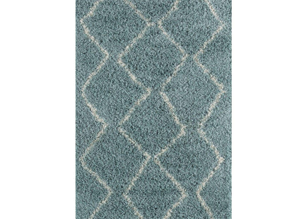 Moroccan Duck Egg Blue Shaggy Rug | 850