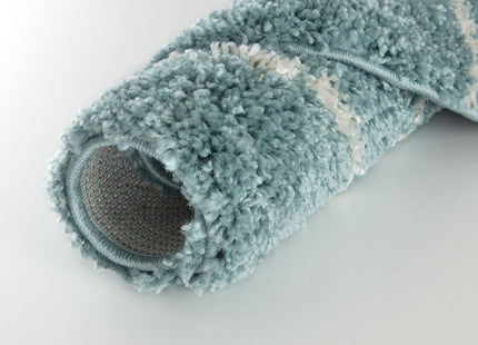 Moroccan Duck Egg Blue Shaggy Rug | 850