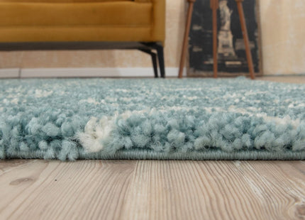 Moroccan Duck Egg Blue Shaggy Rug | 850