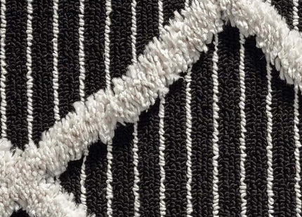Scandi Indoor Rug Anthracite & White