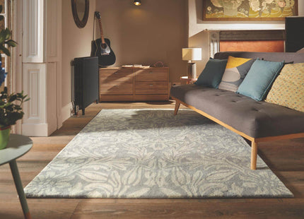 Heritage Lavender Floral Wool Rug