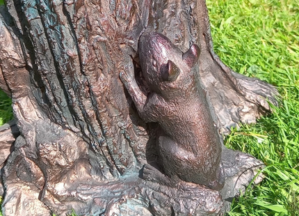 Cat and Mouse Garden Sculpture – 64cm, Antique Bronze