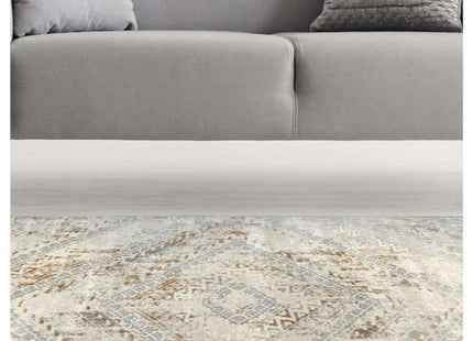 Abstract Vintage Cream/Ochre Rug