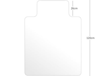 Chair Mat for Hard Floors - 90x120cm with Lip