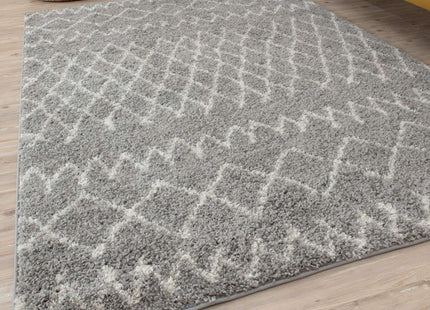 Moroccan Grey Shaggy Rug | 910