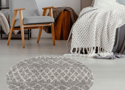 Moroccan Grey Shaggy Rug | 910