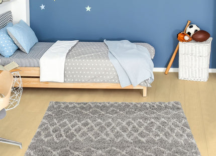 Moroccan Grey Shaggy Rug | 910