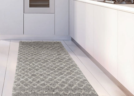 Moroccan Grey Shaggy Rug | 910