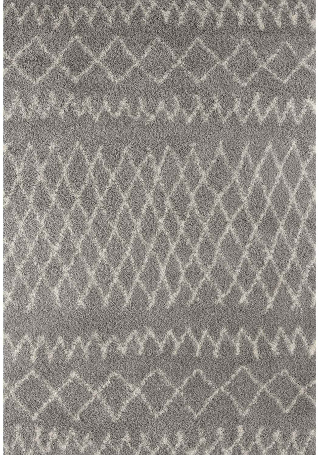 Moroccan Grey Shaggy Rug | 910