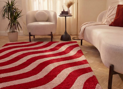 Joli Wave Red & Pink Rug