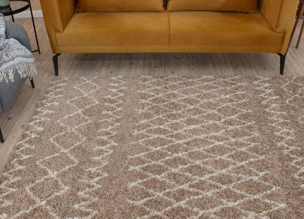 Moroccan Beige Shaggy Rug | 920