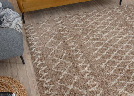 Moroccan Beige Shaggy Rug | 920