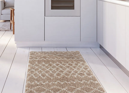 Moroccan Beige Shaggy Rug | 920