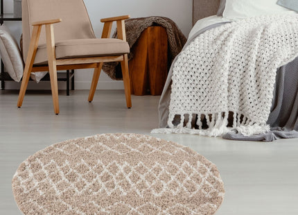Moroccan Beige Shaggy Rug | 920