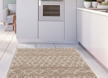 Moroccan Beige Shaggy Rug | 920