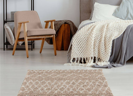Moroccan Beige Shaggy Rug | 920