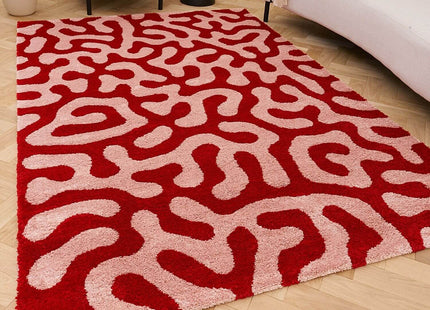 Joli Doodle Red & Pink Rug