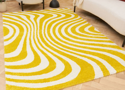Joli Striped Yellow & White Rug