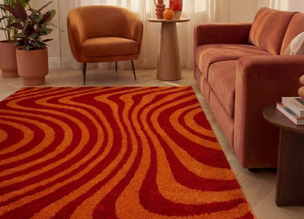 Joli Striped Red & Orange Rug