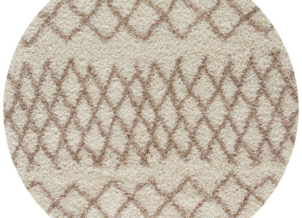 Moroccan Ivory Beige Shaggy Rug | 930