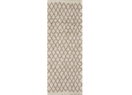 Moroccan Ivory Beige Shaggy Rug | 930