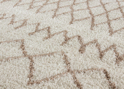 Moroccan Ivory Beige Shaggy Rug | 930