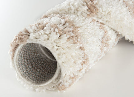 Moroccan Ivory Beige Shaggy Rug | 930