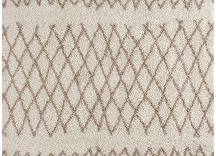 Moroccan Ivory Beige Shaggy Rug | 930