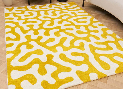 Joli Doodle Yellow & White Rug