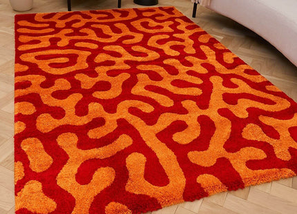 Joli Doodle Red & Orange Rug