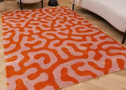 Joli Doodle Orange & Pink Rug