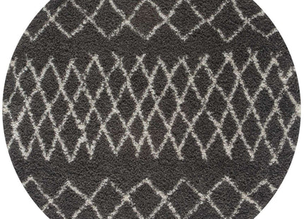 Moroccan Dark Grey Shaggy Rug | 940