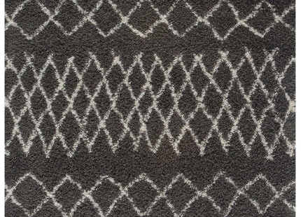 Moroccan Dark Grey Shaggy Rug | 940