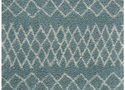 Moroccan Duck Egg Blue Shaggy Rug | 950