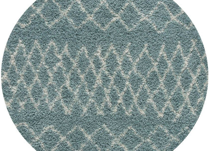 Moroccan Duck Egg Blue Shaggy Rug | 950